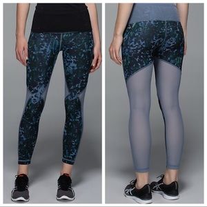 LULULEMON Running in the city 7/8 Tight MESH Leggings SIZE 4